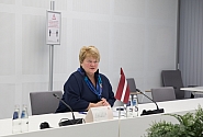 La présidente de la Commission des affaires européennes et les présidents des commissions des affaires européennes des parlements des pays baltes et de la Pologne, discutent de la situation actuelle à la frontalière avec la Biélorussie 